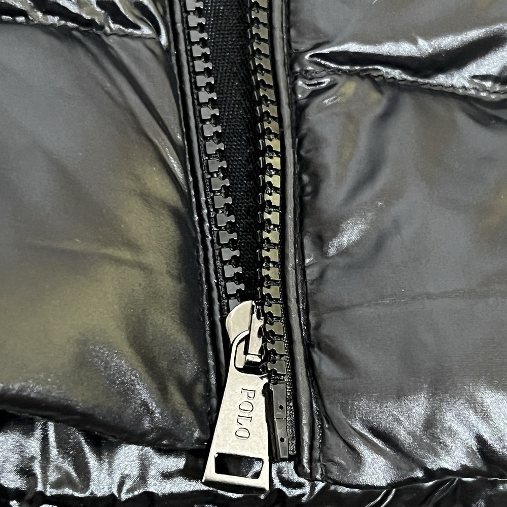 Polo Ralph Lauren Performance Full Zip Puffer Jacket Black Logo Mens 3XB New - Picture 13 of 15